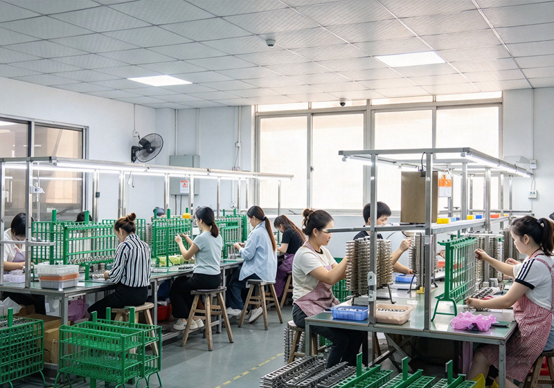 人工上料工位区